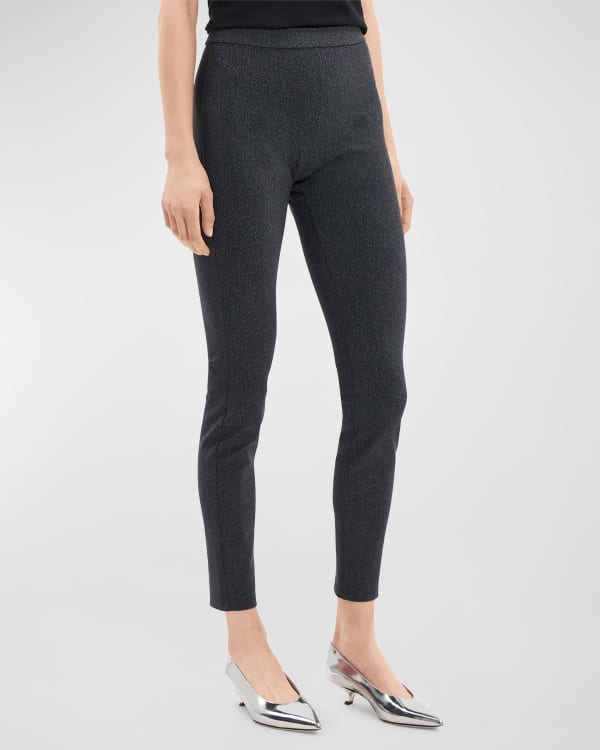 High-Waisted Zip-Ankle Ponte-Knit Leggings for Girls