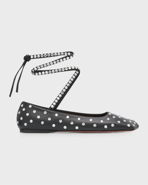 JW Anderson rhinestone ballerina shoes - Black