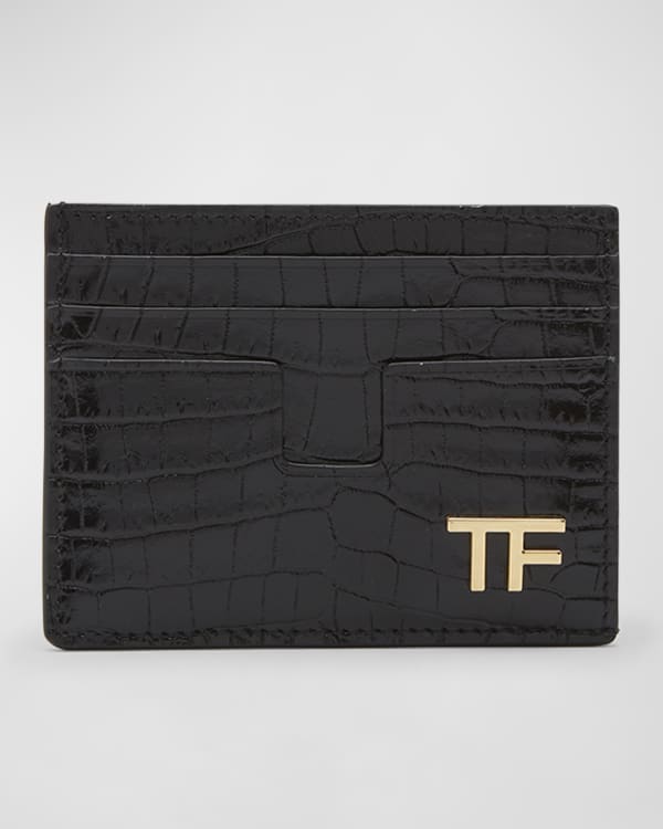 Prada Men s Saffiano Frankenstein Card Case Neiman Marcus
