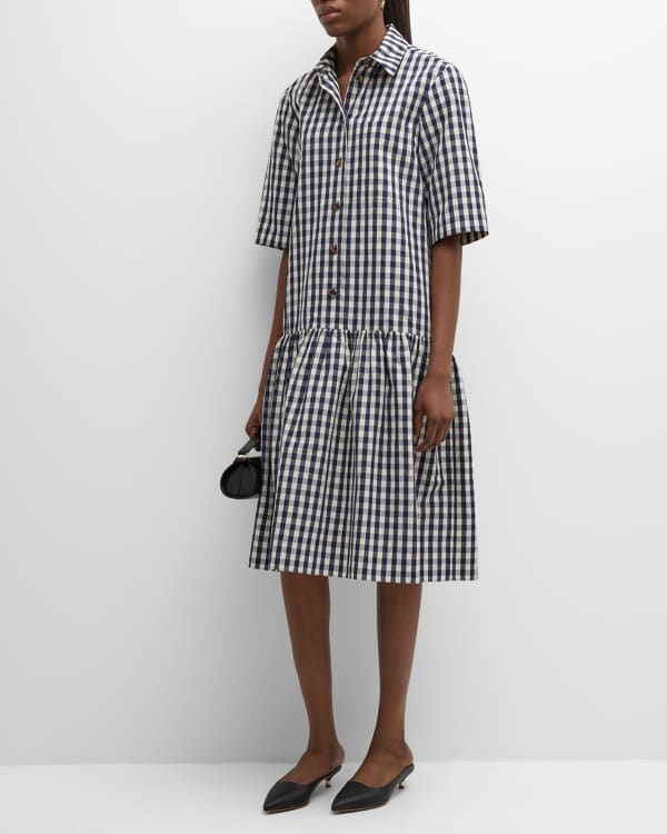Veronica beard sierra plaid dress top