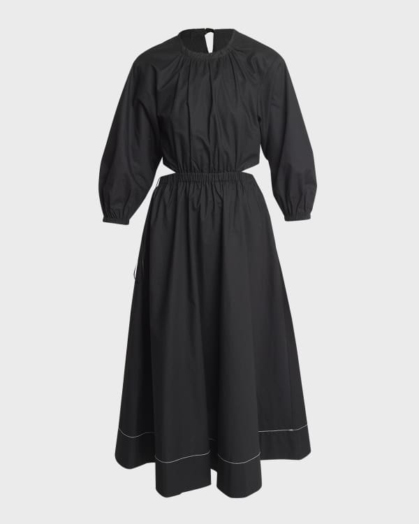 Proenza Schouler Black Proenza Schouler White Label Cutout Midi Dress