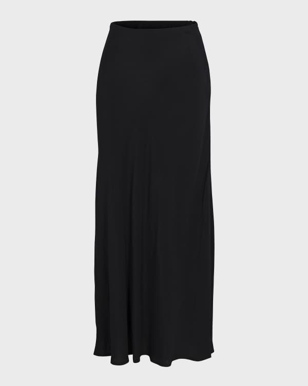 Cotton drawstring shop maxi skirt