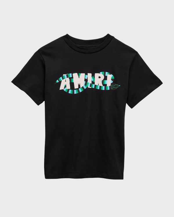 Amiri Kid's Varsity Logo-Print T-Shirt, Size 4-12