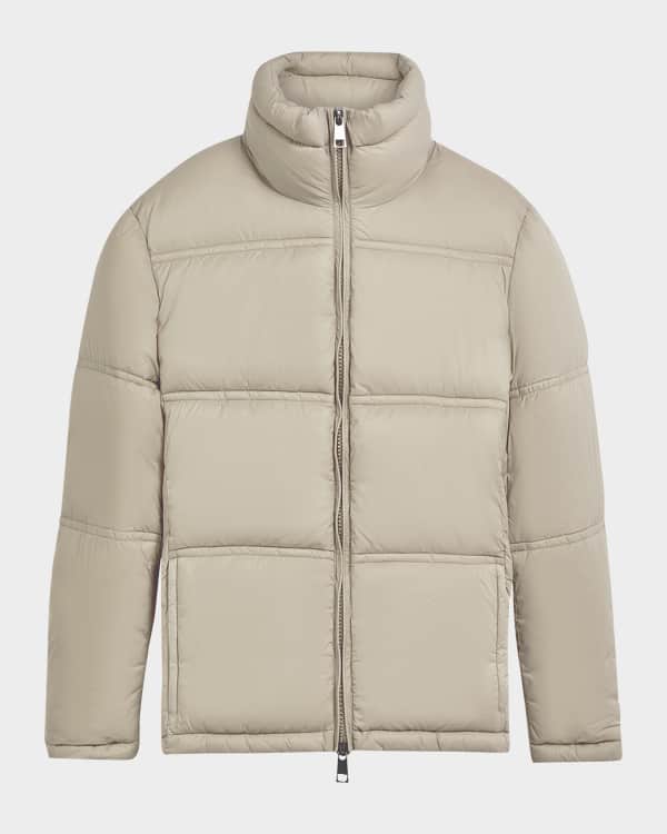 Burberry Men's Check Down Jacket | Neiman Marcus
