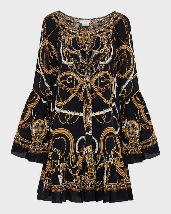 Splendid Aubrey Sleeveless Tiered Mini Babydoll Dress Neiman Marcus