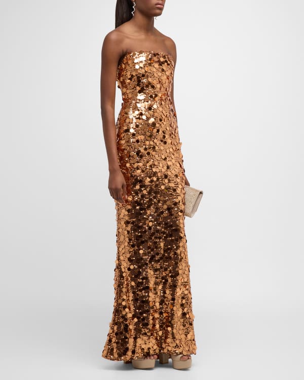 Bronx and banco golden rose gown outlet