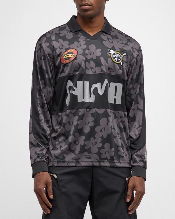 Puma Men's Scuderia Ferrari x Joshua Vides Mesh Shirt | Neiman Marcus