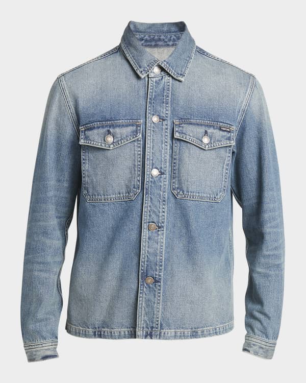 Denim sport shirt cheap