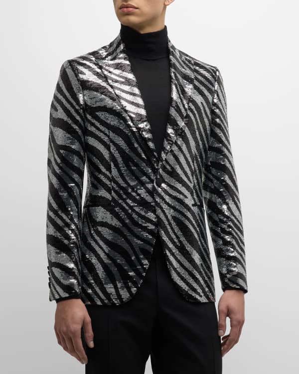 Versace Men's Baroque Tuxedo Jacket | Neiman Marcus