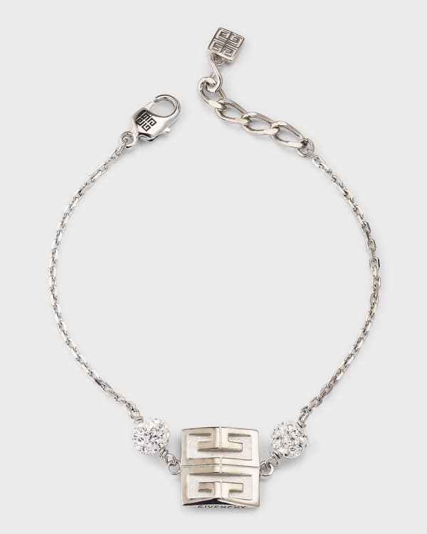 Givenchy 4G Logo Bracelet, Silvertone | Neiman Marcus