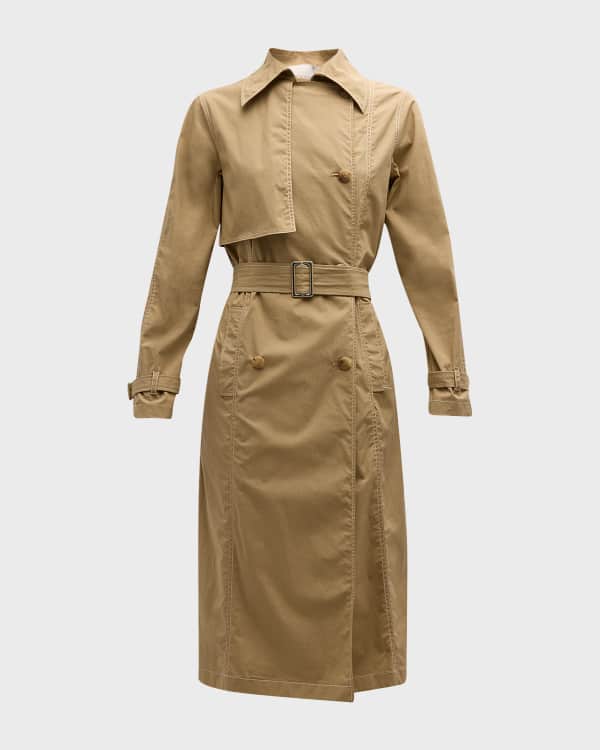 Eileen fisher linen trench coat hot sale