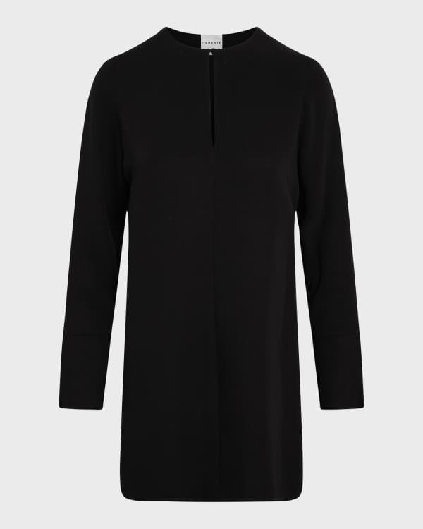 Marchesa Notte Embroidered High Low Metallic Trim Cocktail Dress
