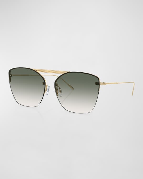 Saint Laurent Rimless Aviator Sunglasses