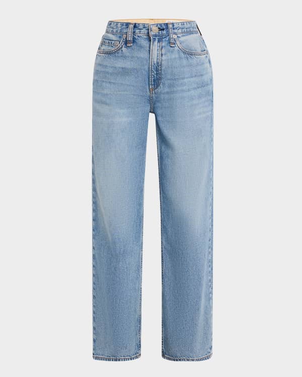 ◆BADBLOOD◆ Charlie Barrel Gin Mid Blue Rag & Bone Charlie Barrel-Leg Jeans | Neiman Marcus