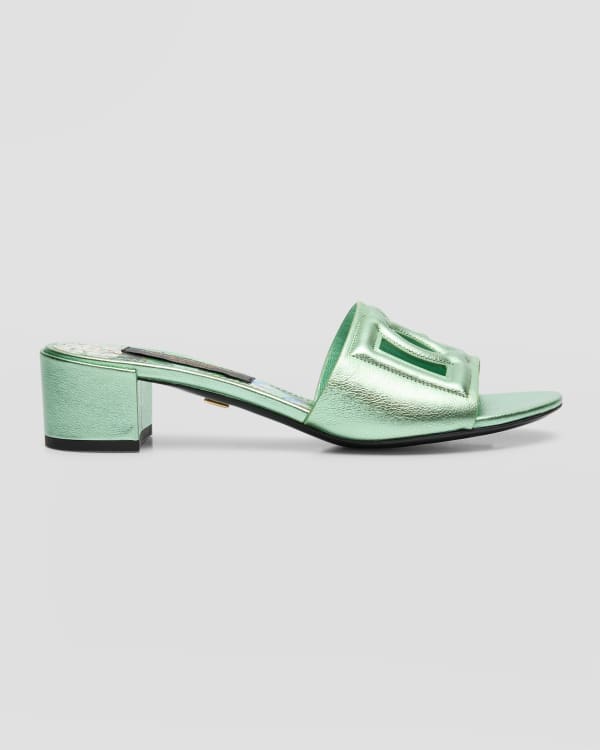 Dior Logo Flat Sandals Neiman Marcus