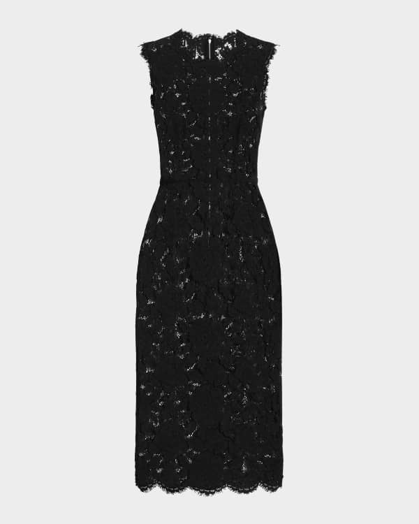 Dolce&Gabbana Floral Tie One-Shoulder Charmeuse Midi Dress