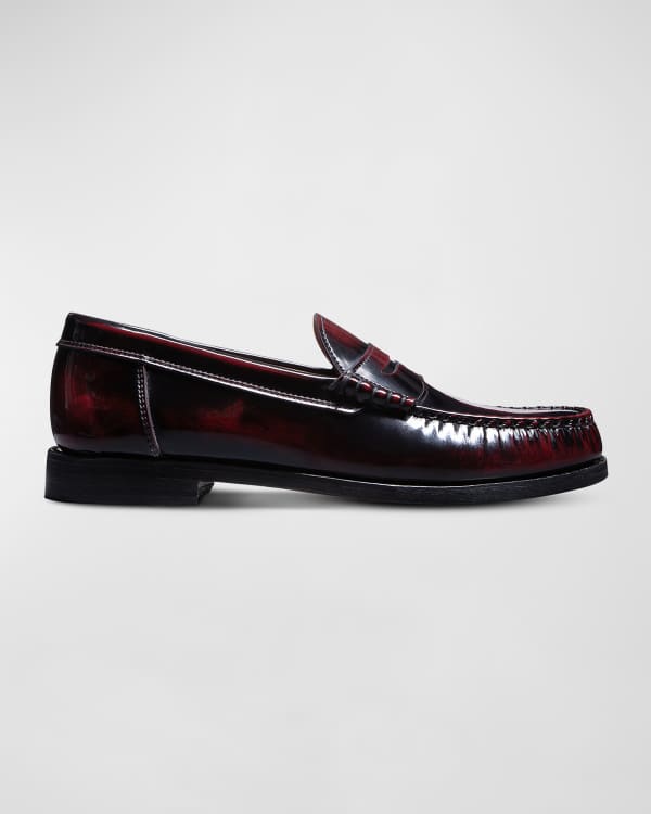 Allen Edmonds Men's Denali Leather Penny Loafers | Neiman Marcus