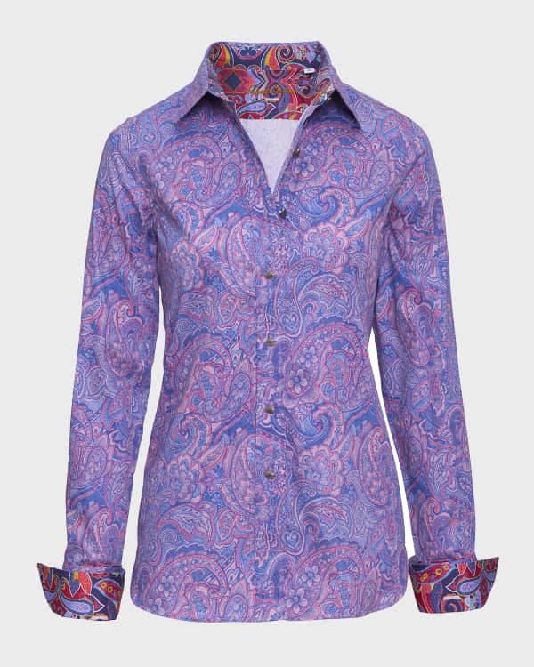 Robert Graham Gabriela PaisleyPrint ButtonDown Shirt Neiman Marcus