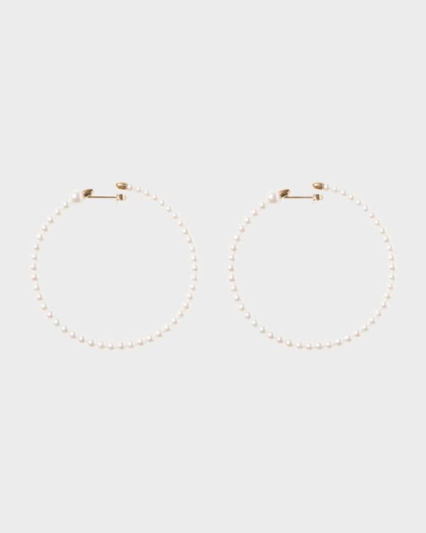 Mizuki 14K Gold-Plated Akoya Pearl Earrings | Neiman Marcus