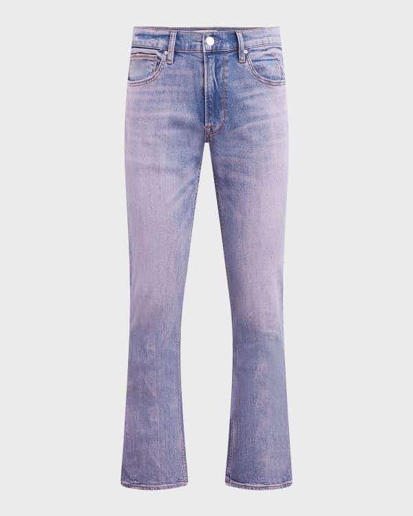 Hudson Men's Walker Zipper Kick Flare Jeans Neiman Marcus