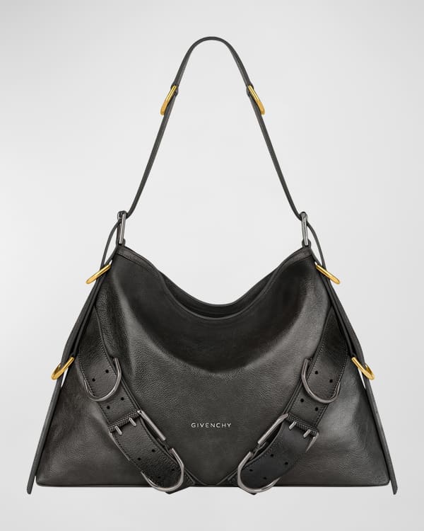 Givenchy G-Hobo Mini in Grained Leather with Padlock | Neiman Marcus