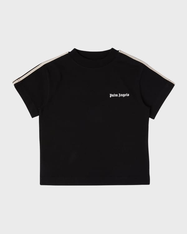 Amiri Boy's Asymmetrical Logo-Print T-Shirt