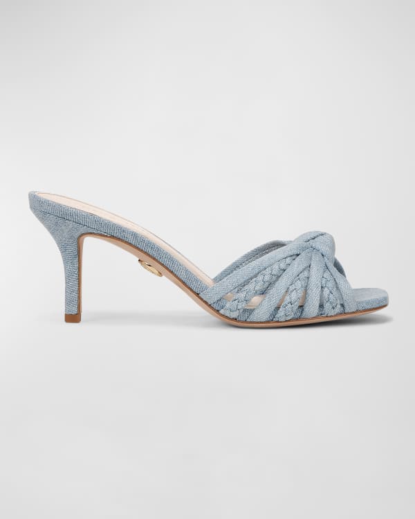 Cheetah heeled mules sale
