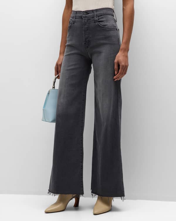 MOTHER The Patch-Pocket Roller Wide-Leg Jeans