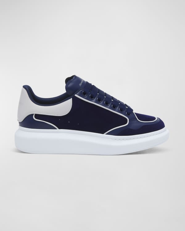 Prada Men's Downtown Leather Low-Top Sneakers | Neiman Marcus