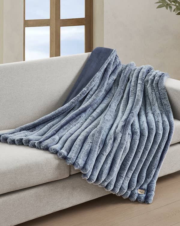 Ugg Blake Throw Blanket Glacier