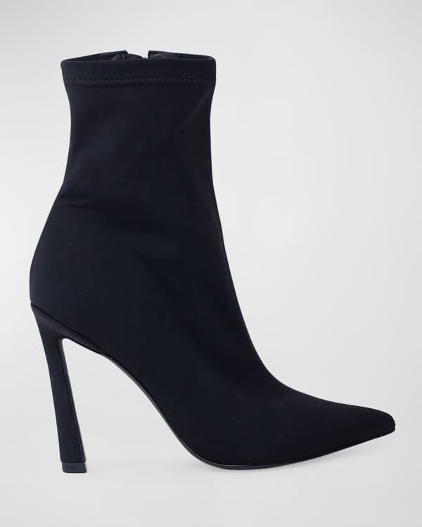 105mm Stiletto Suede Ankle Boots