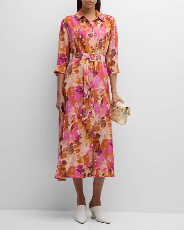 Venus belted online midi shirt dress