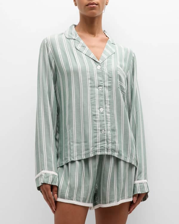 Men's Flannel Pajama Set in Green Gingham – Petite Plume