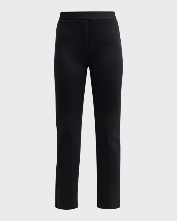 Stretch-Suede Cropped Flare Legging in Leggings