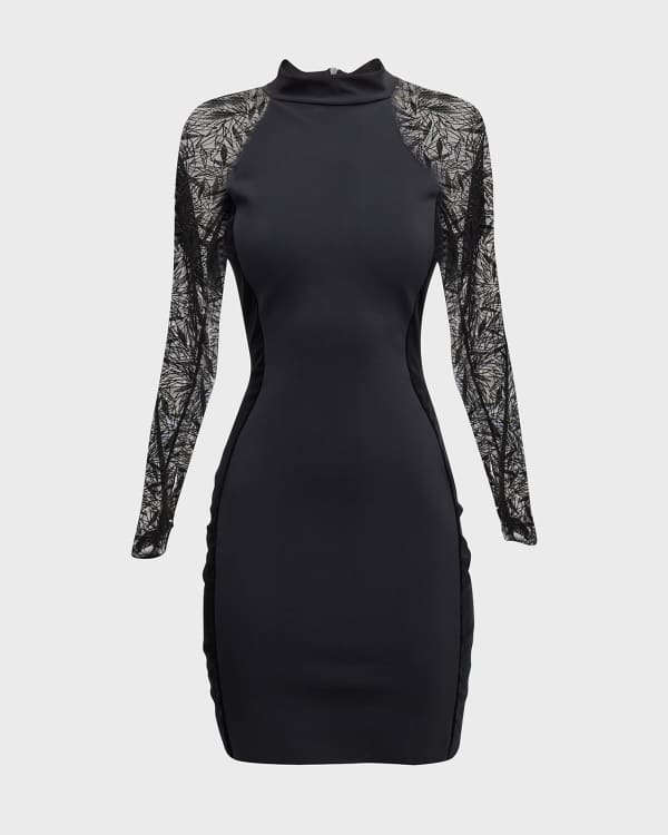 LV Louis Vuitton Long Sleeve Bodycon Dress