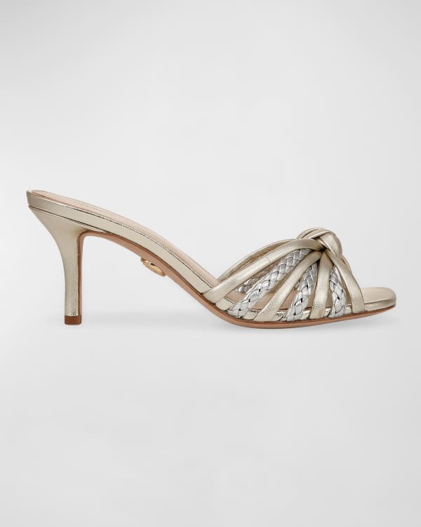Veronica beard alessia metallic knot sandals outlet