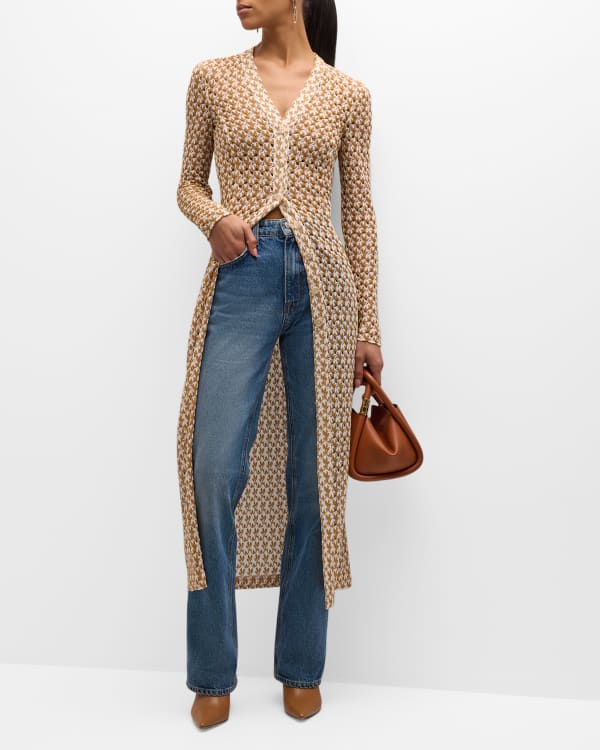 Jazmin Patched Open Front Cardigan