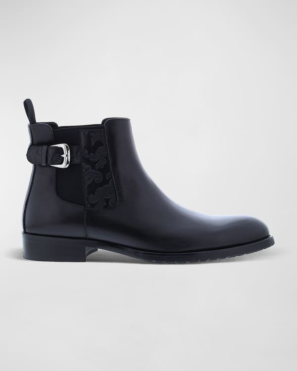 Christian Louboutin Men's Amiralo Leather Ankle Boots | Neiman Marcus