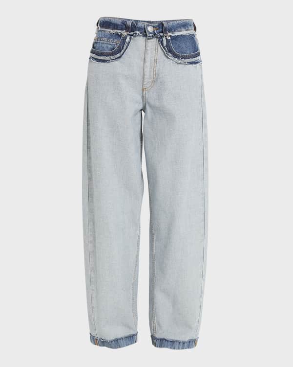 Peter Do Combo Denim Straight-Leg Jeans | Neiman Marcus
