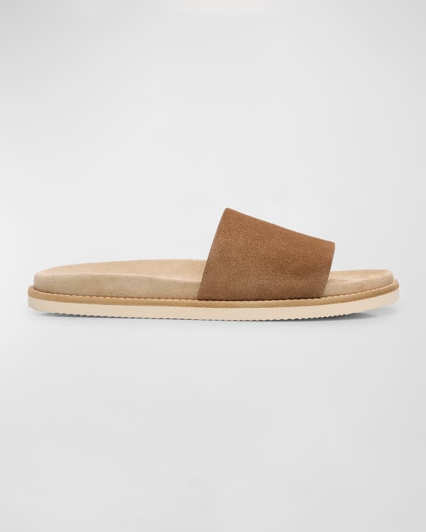 Prada Men s Nastro Web Logo Slide Sandals Neiman Marcus