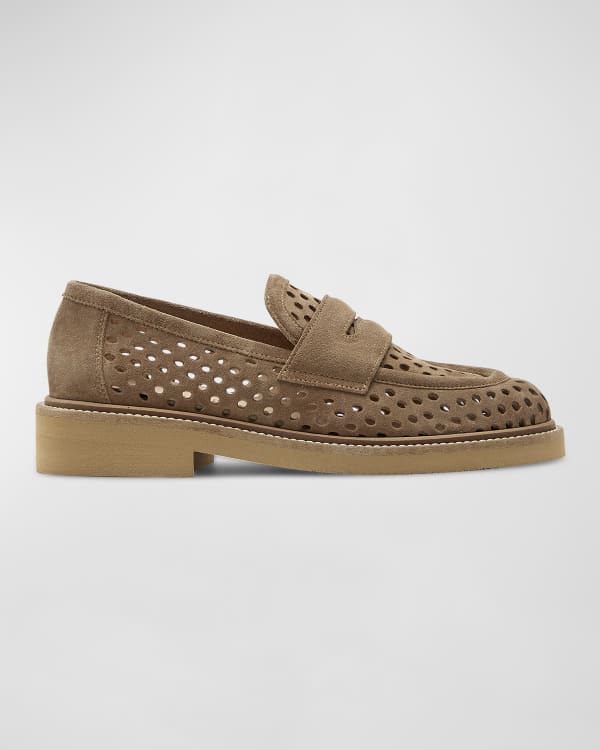Tory Burch Kira Leather Logo Drivers Neiman Marcus