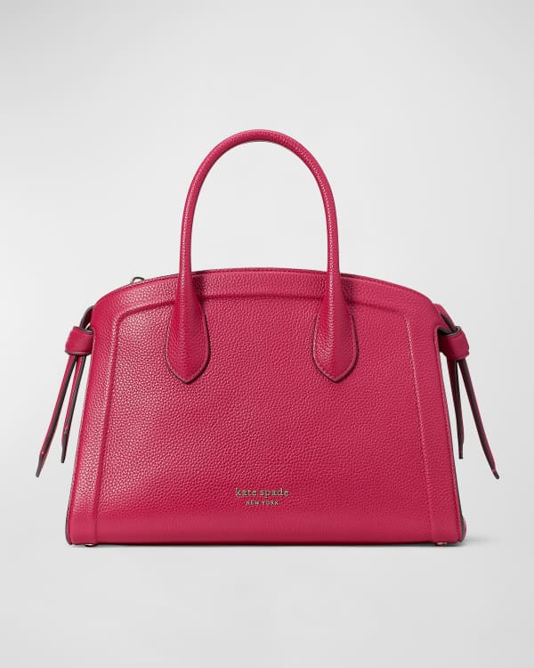 kate spade new york toujours medium canvas leather satchel bag