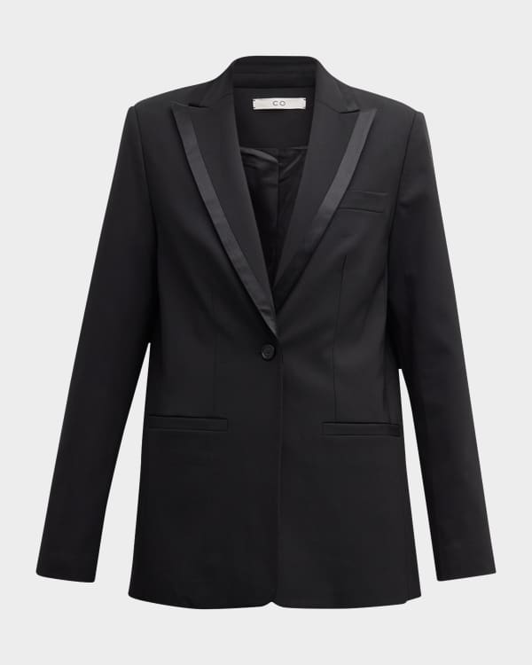 Bottega Veneta Double-Breasted Blazer Jacket | Neiman Marcus