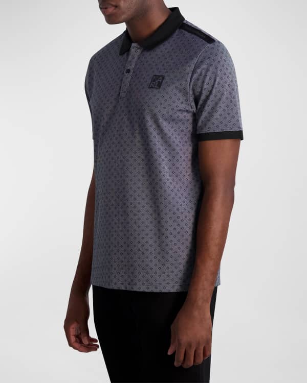 Karl Lagerfeld Paris Men's Zigzag Two-Pocket Polo Shirt