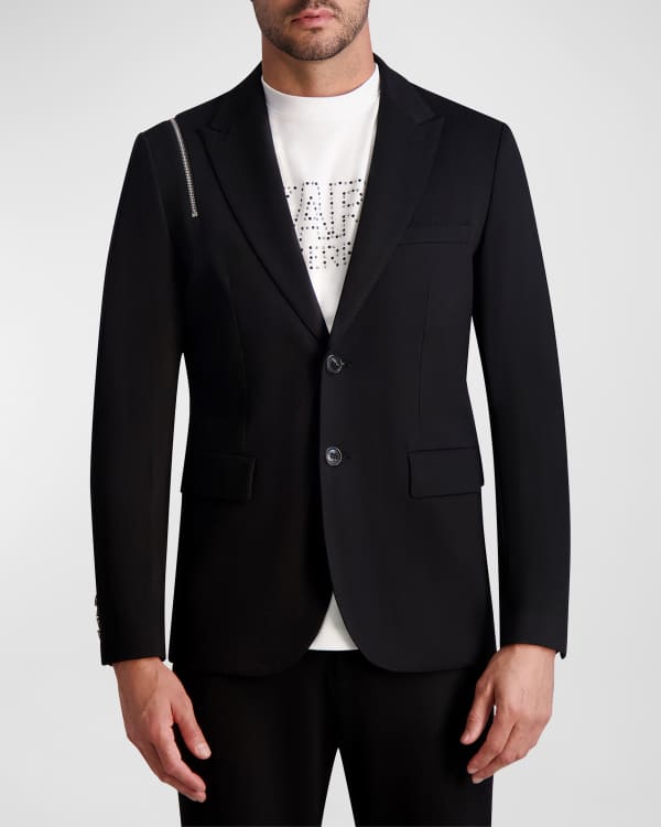 ironi At understrege fjer Pierre Balmain Military Double-Breasted Blazer, Navy | Neiman Marcus