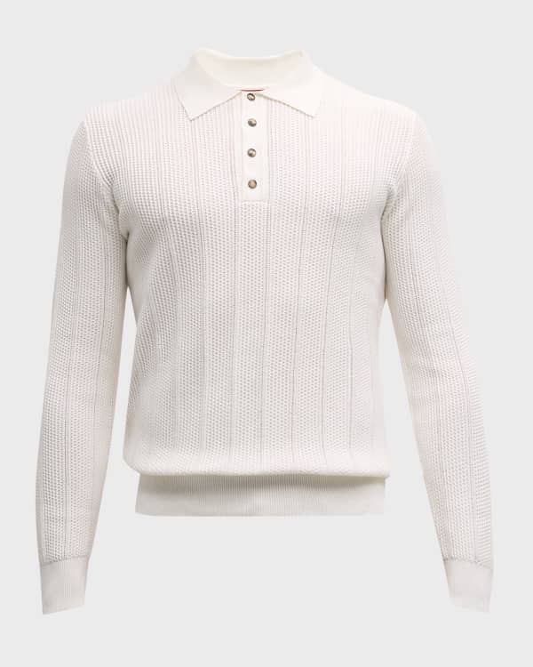 Brunello Cucinelli Men's Ribbed Full-Zip Sweater | Neiman Marcus