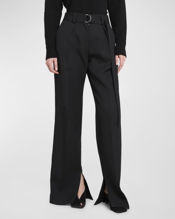 Valentino Garavani elasticated-waist straight-leg trousers - Black