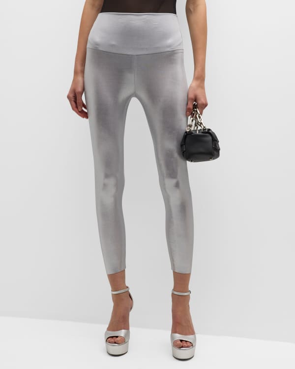 DKNY high waisted leggings in marble print