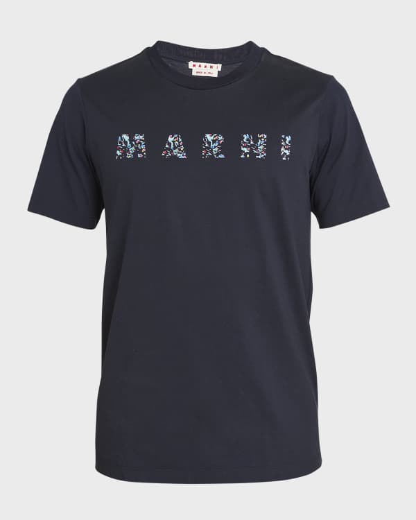 Amiri Men's Logo Flocked Hockey Skater T-Shirt | Neiman Marcus