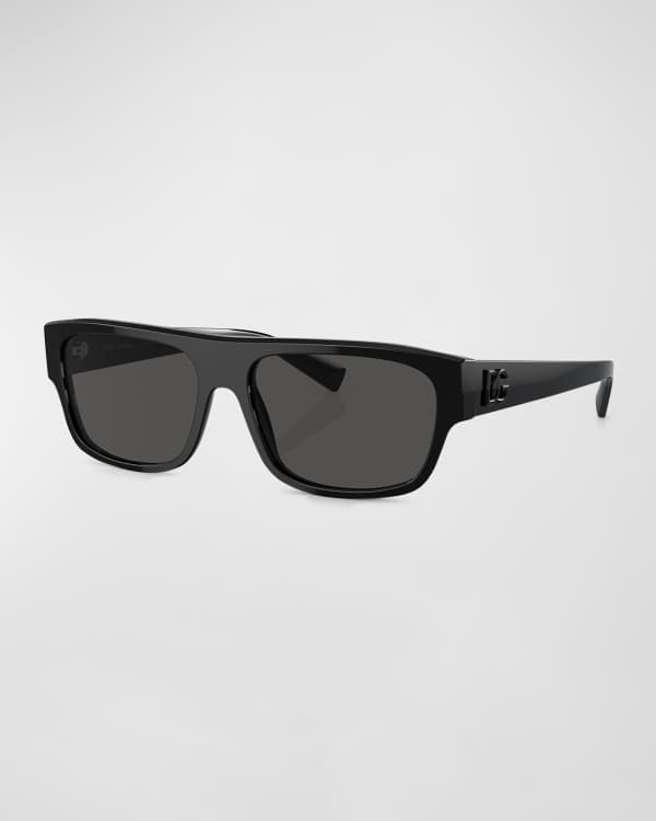Dolce&Gabbana Men's Square Acetate DG-Logo Sunglasses | Neiman Marcus